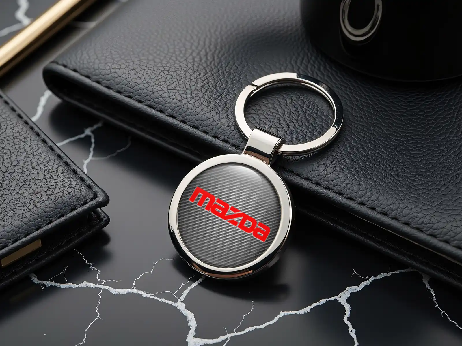 Mazda Llavero Lujo Acero Inoxidable Premium